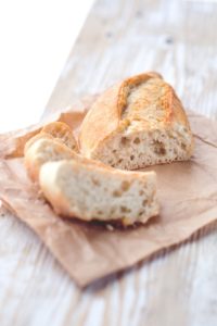 bread on a small plate