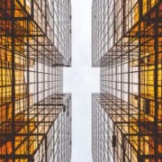 Symmetric photo of a building