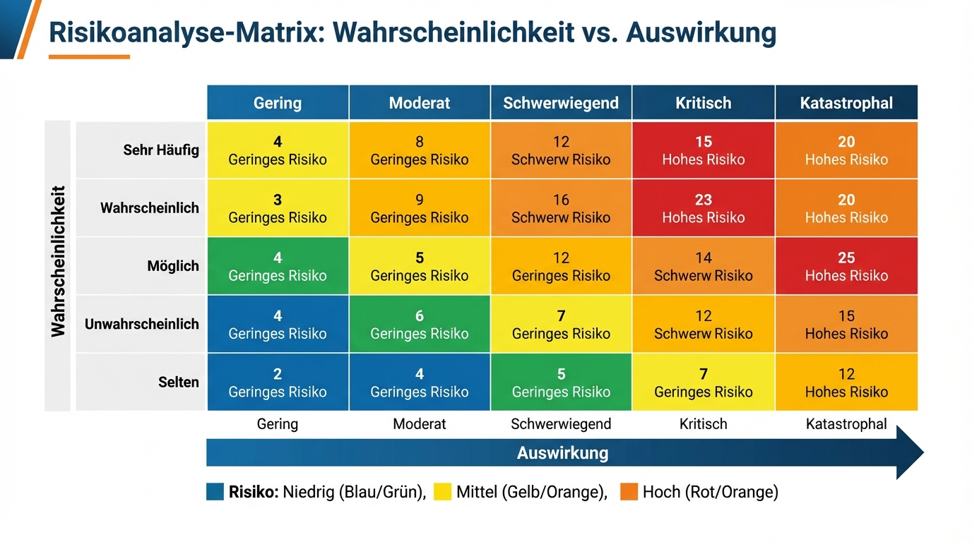 Digitaler Notfallplan: 5-Punkte-Checkliste für IT-Entscheider 3 Risikoanalyse Matrix für IT-Infrastruktur