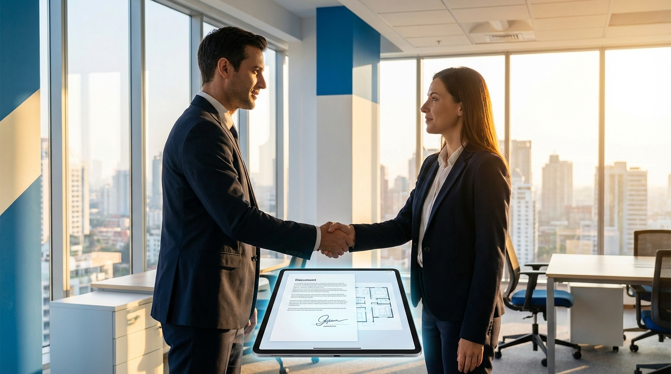 Datenraum für Immobilientransaktionen: Best Practices 3 Erfolgreicher Vertragsabschluss